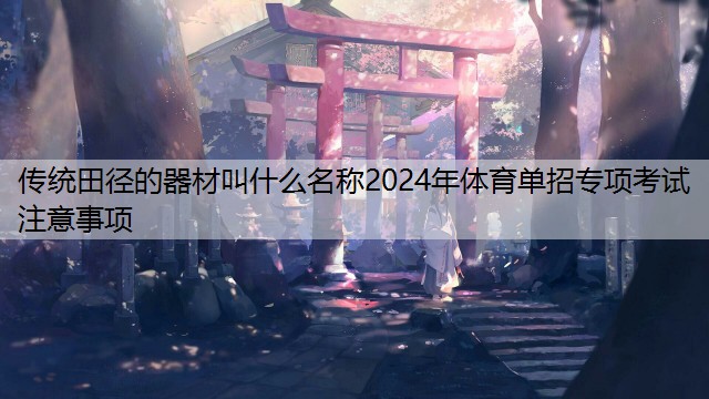 传统田径的器材叫什么名称2024年体育单招专项考试注意事项